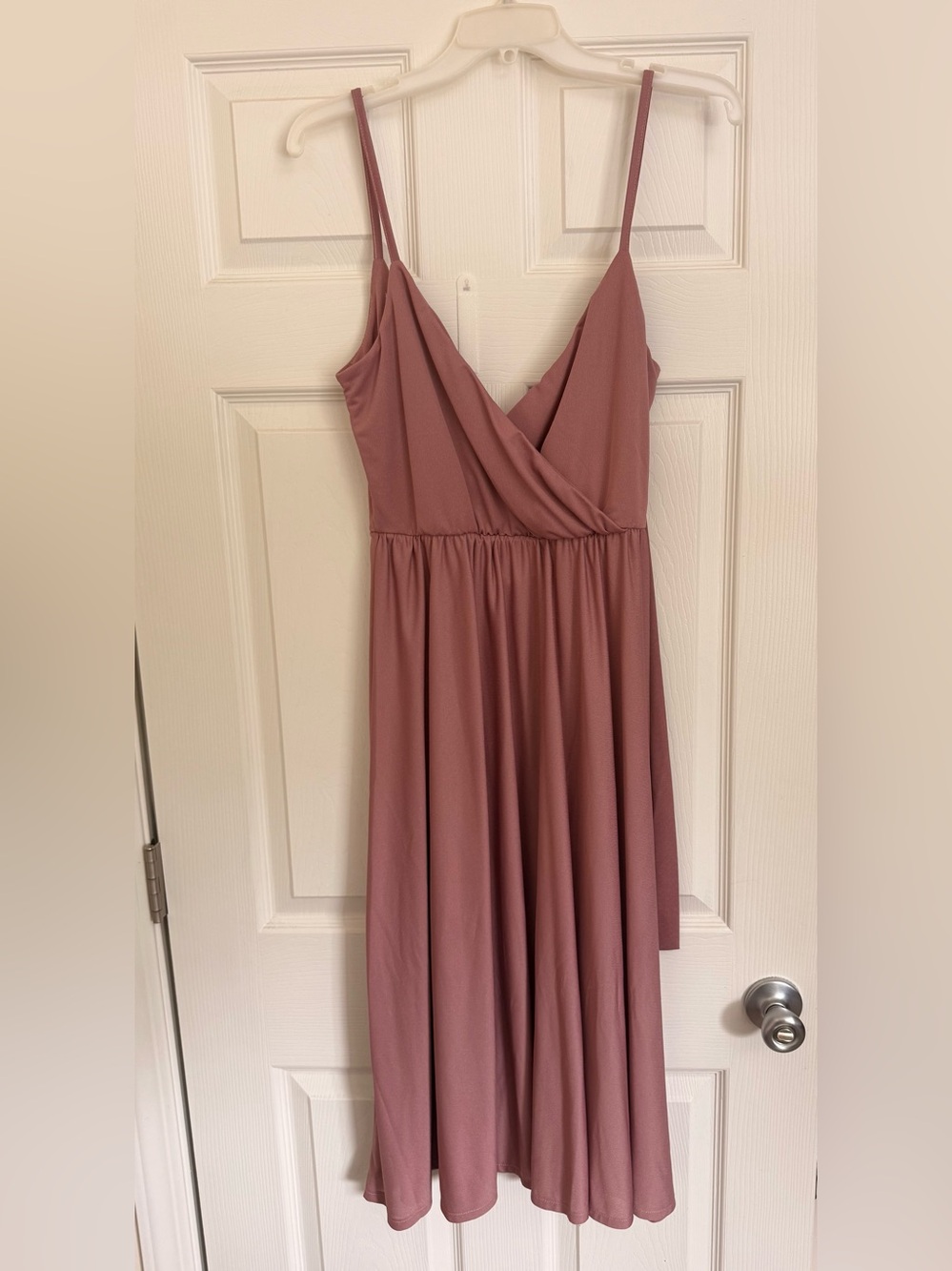 ASOS Women's Mauve Spaghetti Strap Wrap Dress (NWOT)